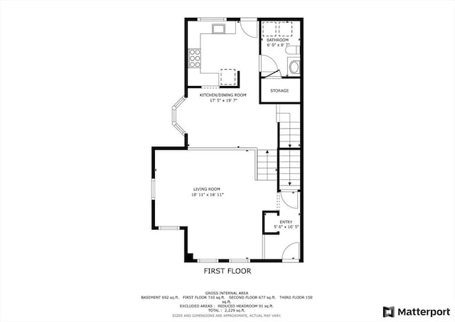 2A Brewer St, Boston, MA 02130 - property floor plan