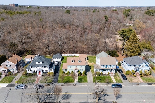 drone / aerial view with a residential view