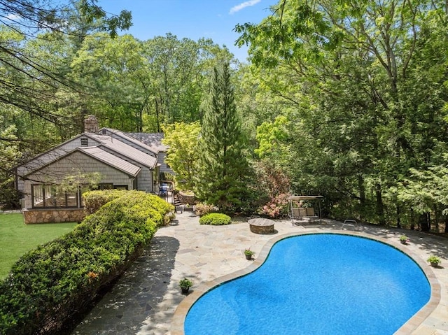 169 Hickory Rd, Weston, MA 02493 - swimming pool featuring a patio
