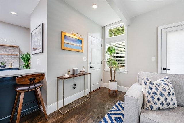101 Draper St Unit 3, Boston, MA 02122 - foyer with wood finished floors, baseboards, and recessed lighting