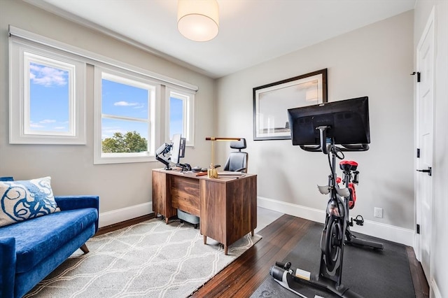 101 Draper St Unit 3, Boston, MA 02122 - office featuring baseboards and wood finished floors