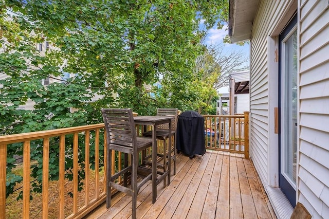 101 Draper St Unit 3, Boston, MA 02122 - wooden deck with grilling area