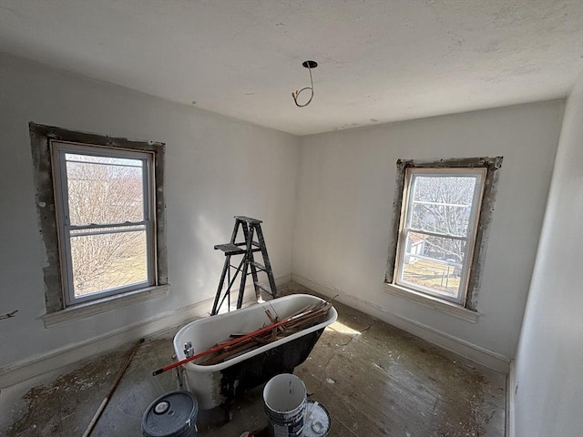 interior space with baseboards