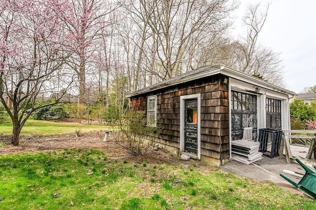view of outbuilding with an outdoor structure