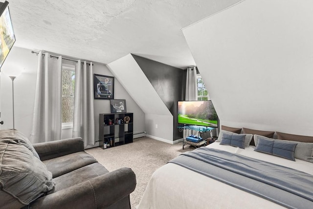 101 Titicut Rd, Raynham, MA 02767 - carpeted bedroom featuring lofted ceiling and baseboard heating