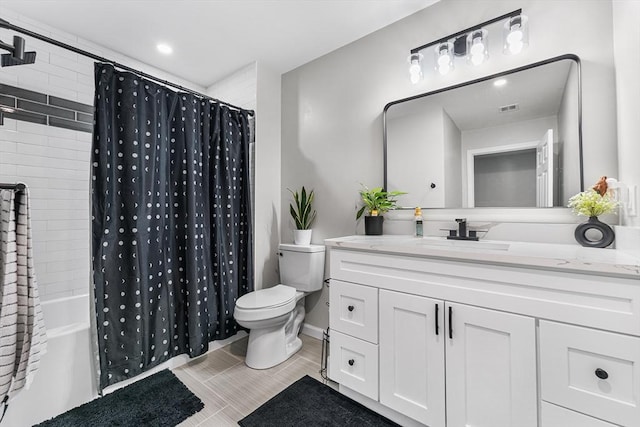 105 Depot St Unit A, Milford, MA 01757 - bathroom featuring toilet, vanity, and shower / bath combo