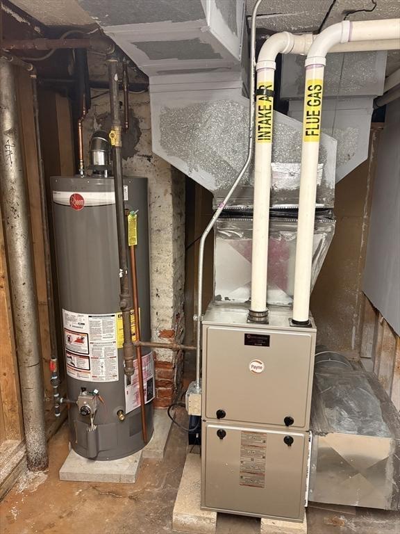 12 Graves Ave, Lynn, MA 01902 - utility room featuring gas water heater