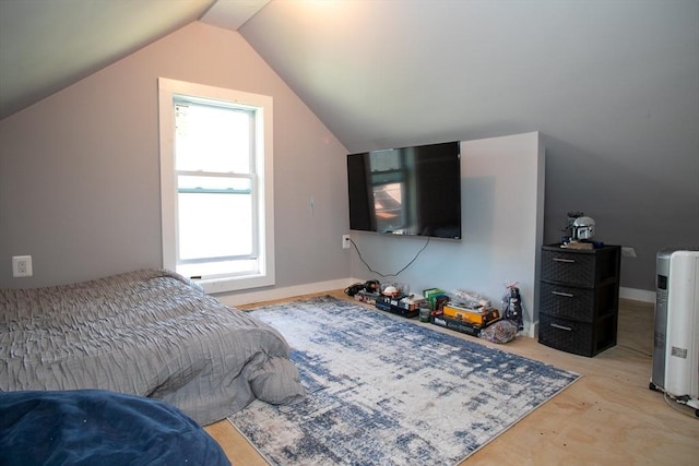 32 Leverett Rd, Shutesbury, MA 01072 - bedroom featuring vaulted ceiling