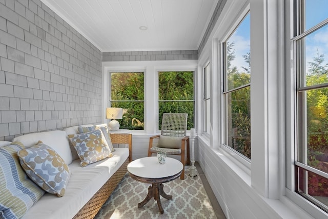 sunroom with a wealth of natural light