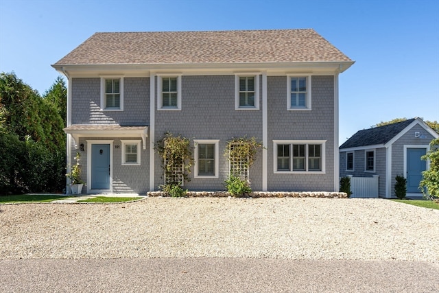 front of property featuring a garage