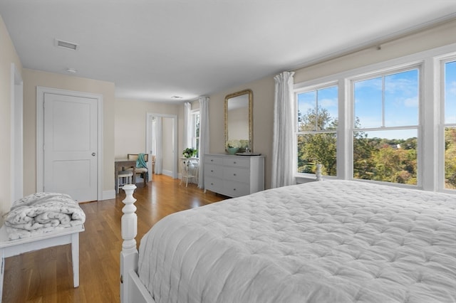 bedroom featuring hardwood / wood-style flooring