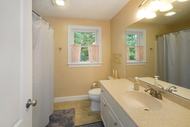 9 Pine Grove Rd, Westford, MA 01886 - full bathroom with vanity, tile patterned floors, a healthy amount of sunlight, and toilet