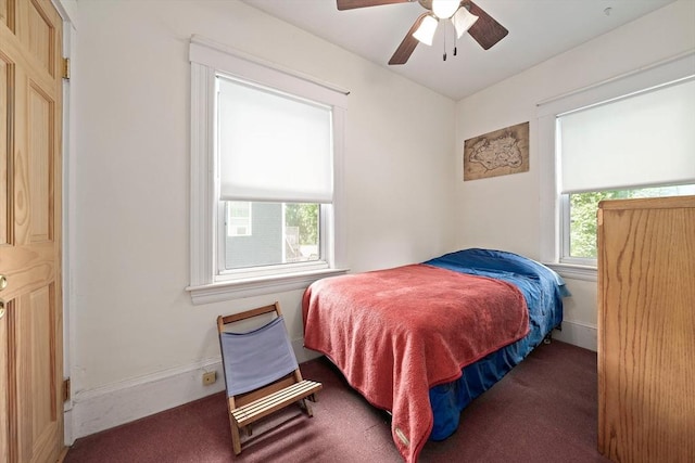 78/80 Curtis Ave, Quincy, MA 02169 - carpeted bedroom featuring a ceiling fan
