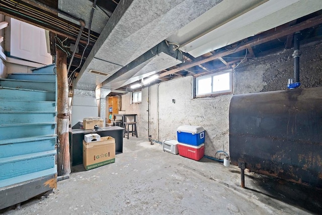 78/80 Curtis Ave, Quincy, MA 02169 - basement featuring oil tank