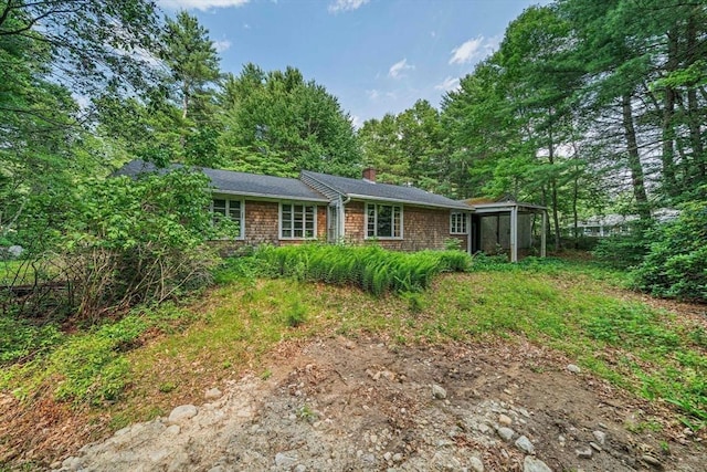 36 Grove St, Hanover, MA 02339 - view of front facade featuring a chimney