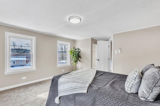 bedroom with carpet floors