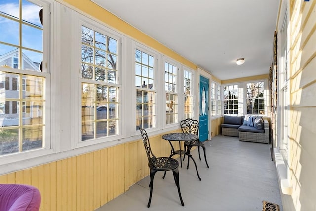 sunroom with visible vents