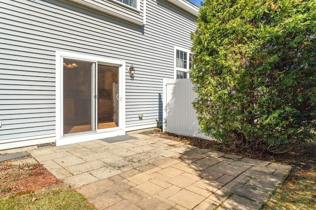 view of patio / terrace with fence