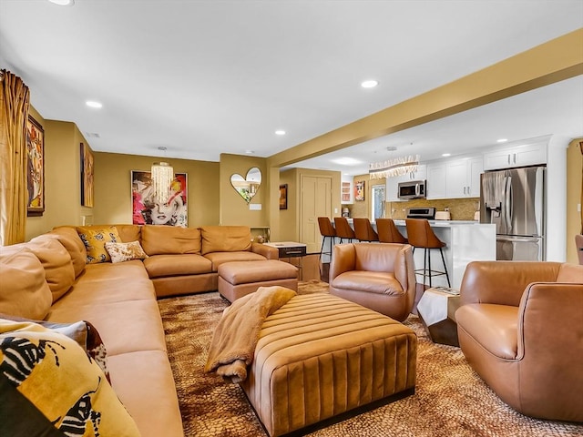 188 Atlantic St, Gloucester, MA 01930 - living area featuring recessed lighting