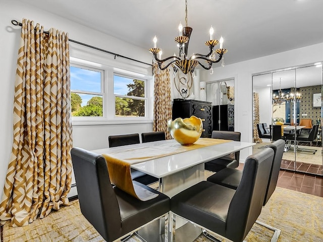 188 Atlantic St, Gloucester, MA 01930 - dining area featuring a chandelier and wood finished floors