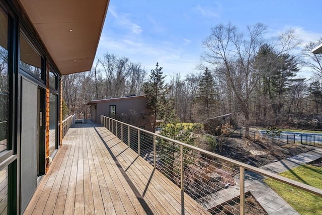 view of wooden terrace