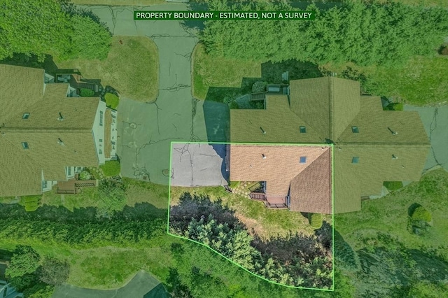 222 Algonquin Unit 222, Ashland, MA 01721 - aerial view of property and surrounding area with property boundaries highlighted