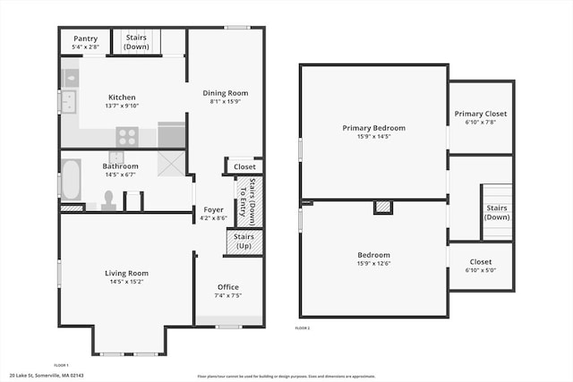 20 Lake St Unit 2, Somerville, MA 02143 - home floor plan