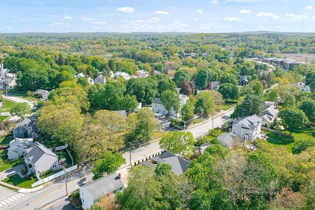 443 Central Ave, Needham, MA 02494 - aerial view of property's location with a forest and nearby suburban area