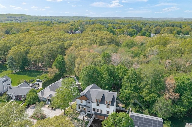 443 Central Ave, Needham, MA 02494 - bird's eye view of a heavily wooded area