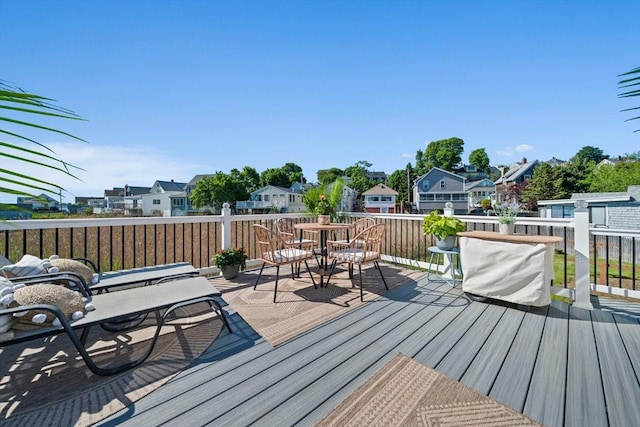 12 Moreland Ave Unit 1, Hull, MA 02045 - wooden deck with a residential view
