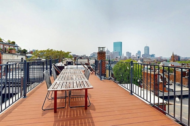 70 Revere St Unit 5, Boston, MA 02114 - deck featuring a skyline view