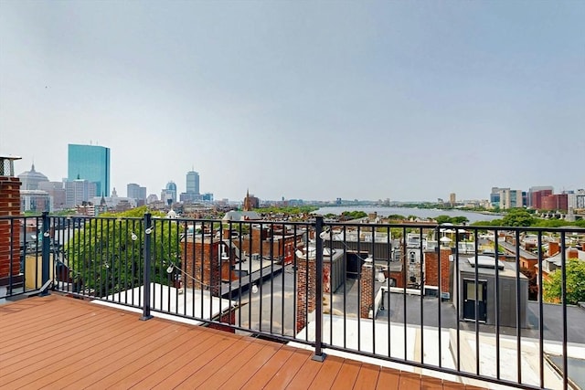 70 Revere St Unit 5, Boston, MA 02114 - deck featuring a view of skyline