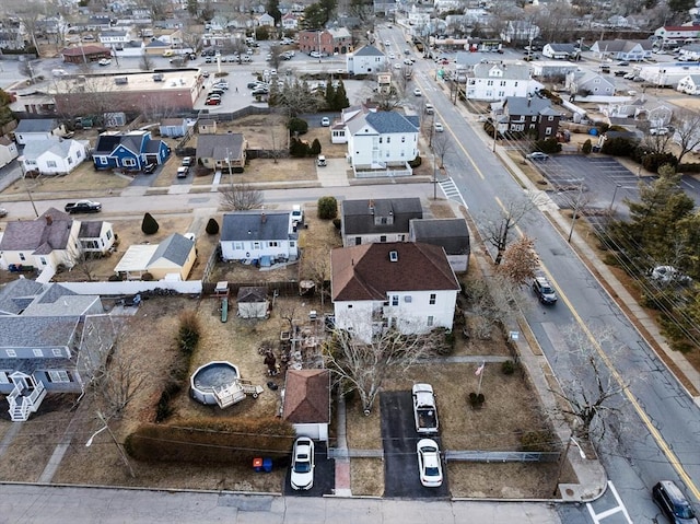 aerial view featuring a residential view