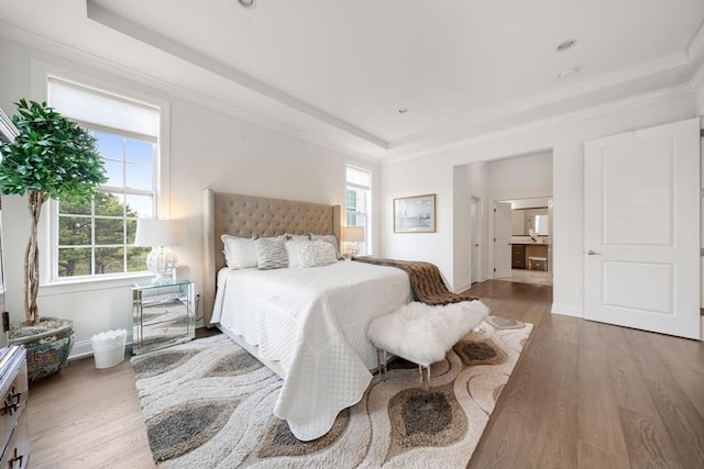 21 Snapping Bow, Plymouth, MA 02360 - bedroom with a raised ceiling, wood finished floors, and crown molding