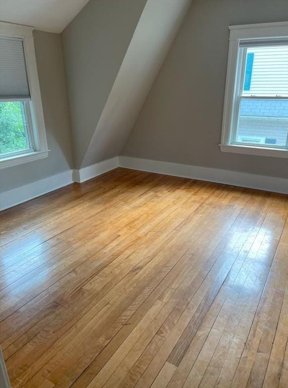 39 Barnard Rd, Worcester, MA 01605 - bonus room featuring vaulted ceiling and hardwood / wood-style floors