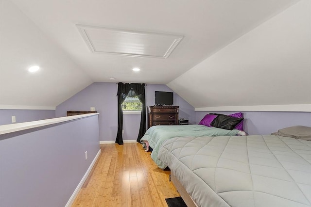 18 Doyle St, Lawrence, MA 01841 - bedroom featuring light wood-style flooring, baseboards, and vaulted ceiling