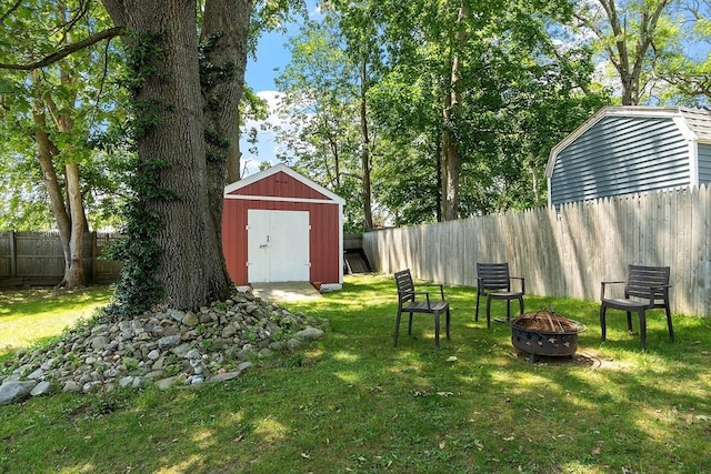 18 Doyle St, Lawrence, MA 01841 - view of yard with a fire pit