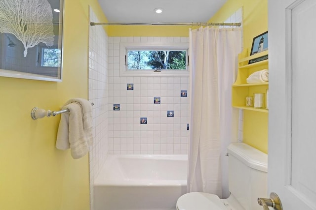 3 Down Harbor Rd, Edgartown, MA 02539 - full bath featuring toilet and shower / tub combo with curtain