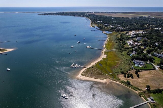 3 Down Harbor Rd, Edgartown, MA 02539 - aerial view of property and surrounding area with a nearby body of water