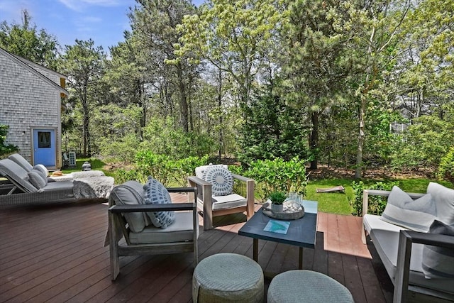 3 Down Harbor Rd, Edgartown, MA 02539 - wooden terrace featuring an outdoor hangout area