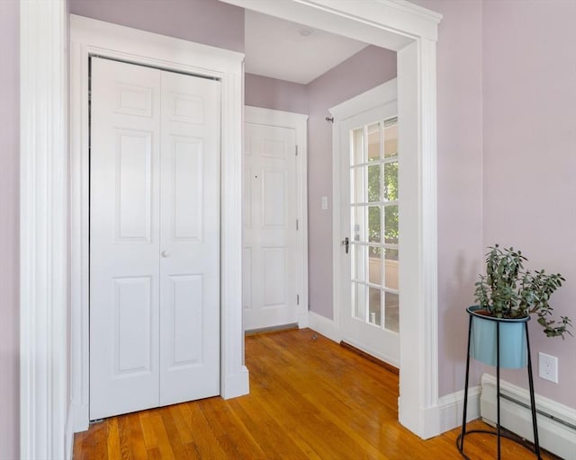 42 Lourdes Ave Unit 3, Boston, MA 02130 - entryway featuring baseboard heating and wood finished floors