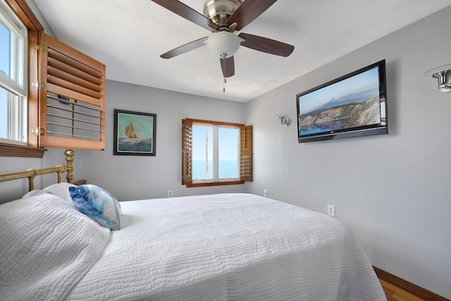 36 Ocean St, Marshfield, MA 02050 - bedroom featuring wood finished floors and ceiling fan