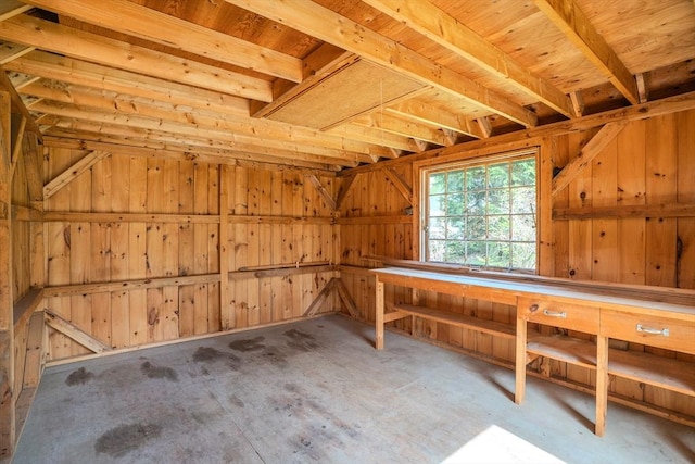 view of storage area