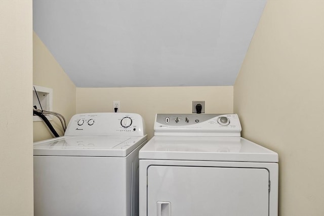 laundry area with washer and dryer