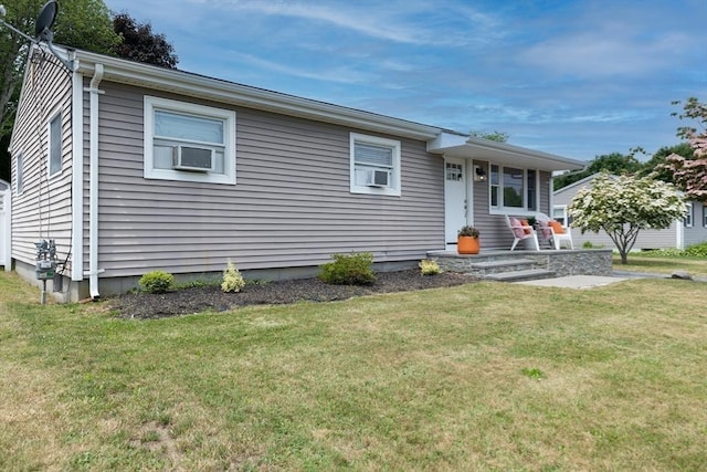11 Ann Ave, Dartmouth, MA 02747 - view of front of house featuring a front lawn and cooling unit