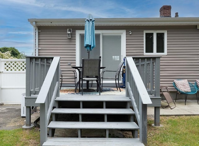 11 Ann Ave, Dartmouth, MA 02747 - wooden terrace with stairway