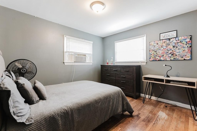 11 Ann Ave, Dartmouth, MA 02747 - bedroom with cooling unit and light wood-type flooring