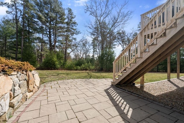 16 Winterberry Way, Plymouth, MA 02360 - view of patio featuring stairway