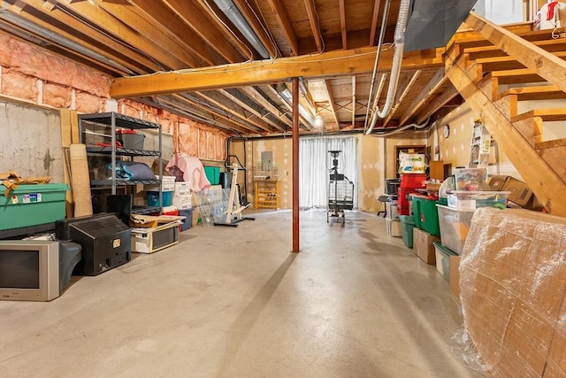 25 Ash Ln Unit 25, Agawam, MA 01001 - unfinished basement with stairway