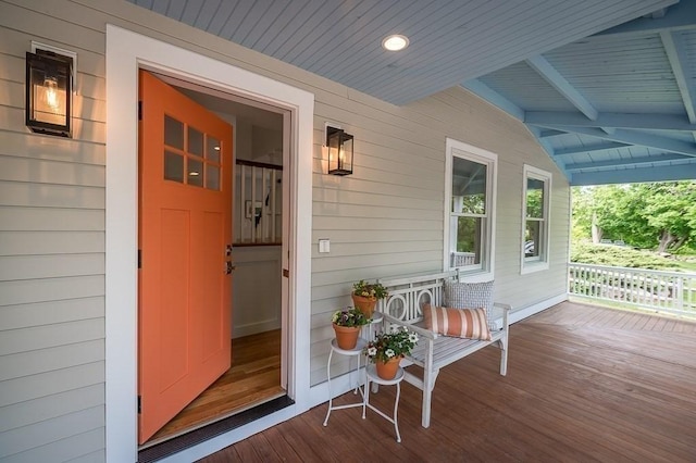 84 S St, Rockport, MA 01966 - view of exterior entry with covered porch